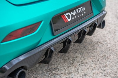 Achterdiffuser V40 R-design Zwart Glans