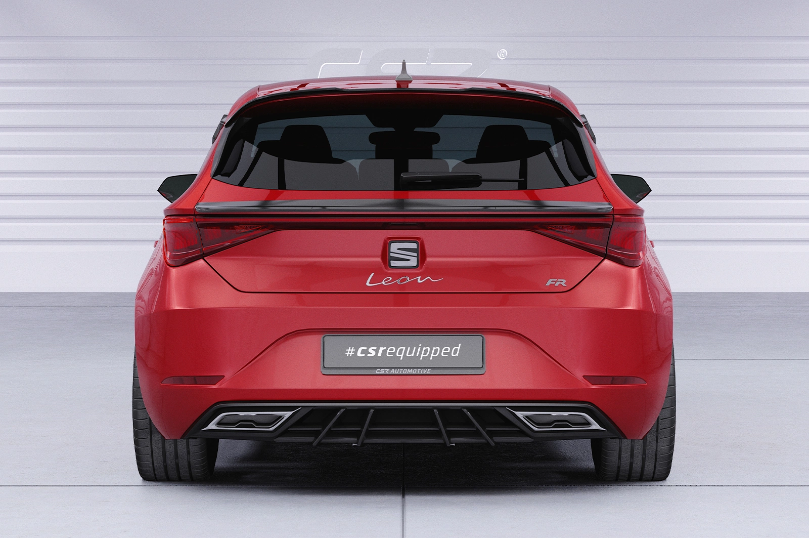 Achterspoiler Seat Leon 4 Glans Zwart van CSR Automotive (2020-)