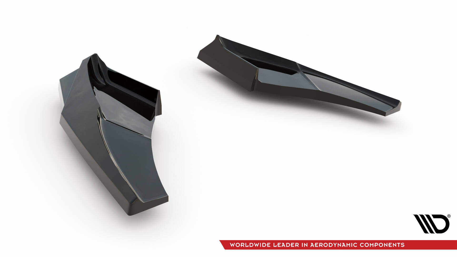 Achterzij Spoilers V.1 Audi S3 Sportback Facelift Maxton Glanzend zwart