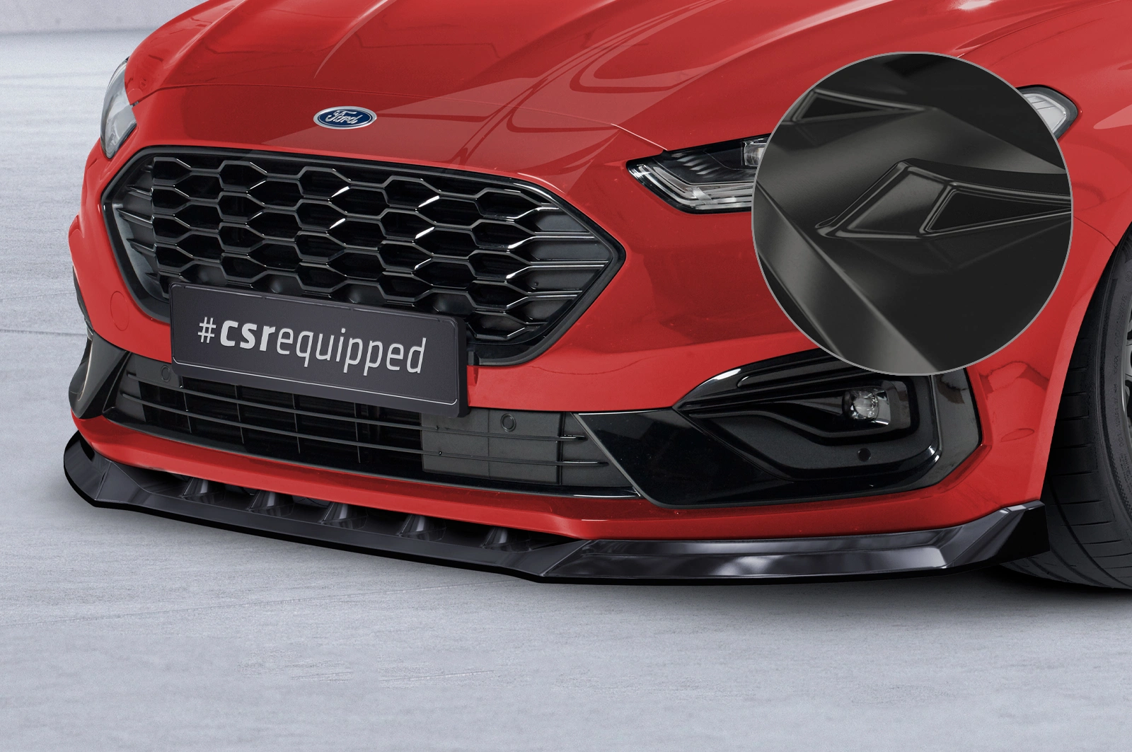 Voorspoiler Ford Mondeo MK5 BA7 Turnier ST-Line 2019-2022 – Glans Zwart