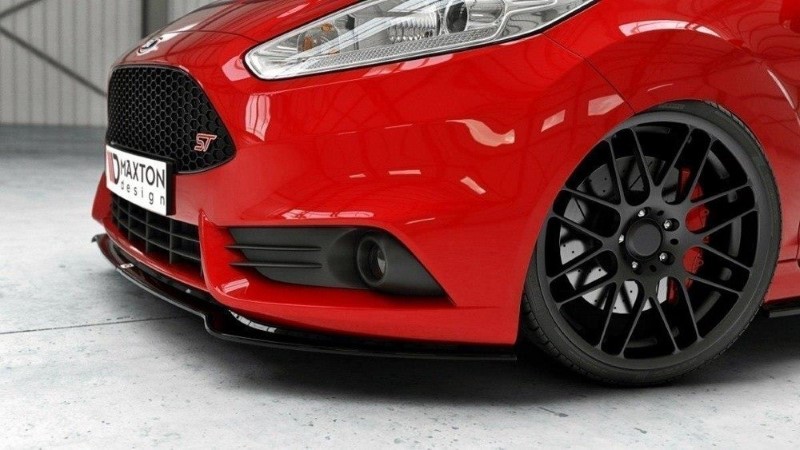 Voorspoiler Ford Fiesta ST Mk7 FL V.3 Glanzend Zwart