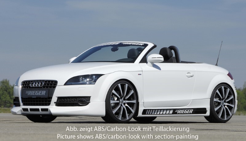 Zijskirts Audi TT 8J ABS Carbon-look Rieger