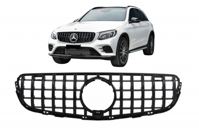 Grill Mercedes GLC X253 C253 (2015-2018) GT R Panamericana Look Zwart