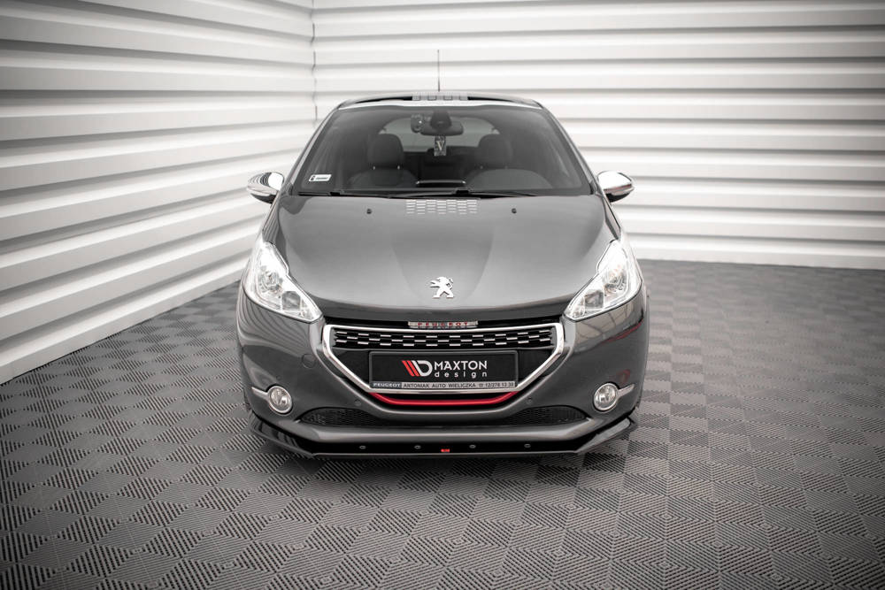 Voorspoiler V.1 Peugeot 208 GTi Maxton Glans Zwart
