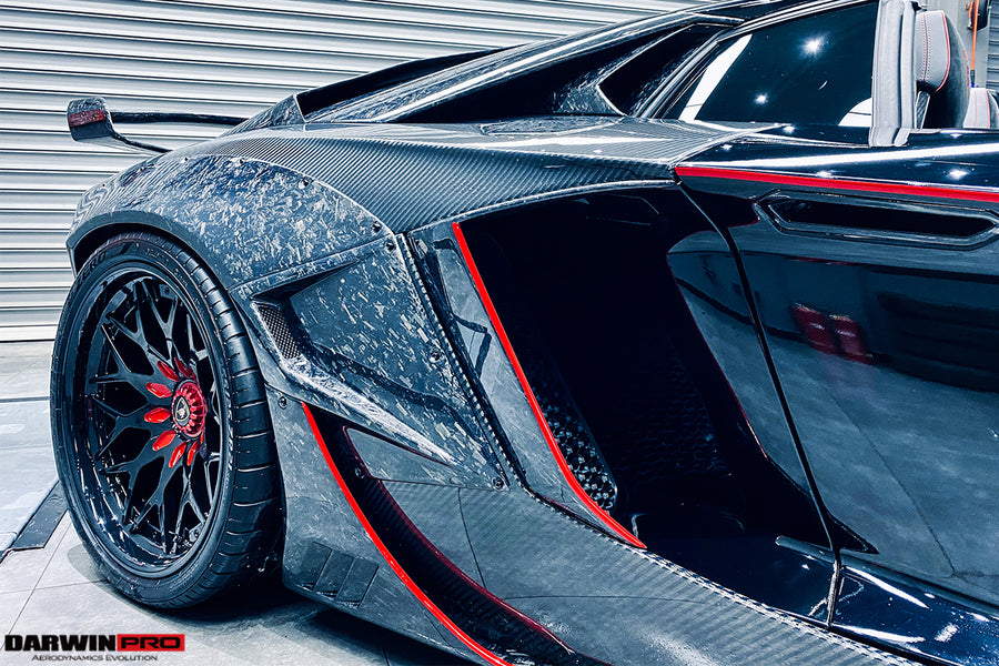 Lamborghini Aventador LP700 Coupe SV-BKSSII Style Wide body Carbon Fiber Aero Full Kit 2011-2016