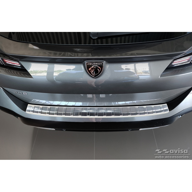 RVS Achterbumperprotector  Peugeot 308 III SW 2021- 'Ribs'