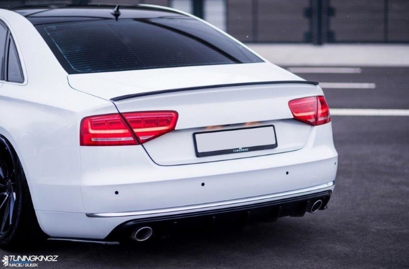 Spoilerkap Audi A8 D4 Glanzend Zwart Maxton