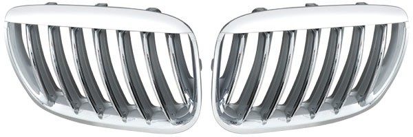 Design Grill set BMW X5 03-07 COMPLEET Chroom
