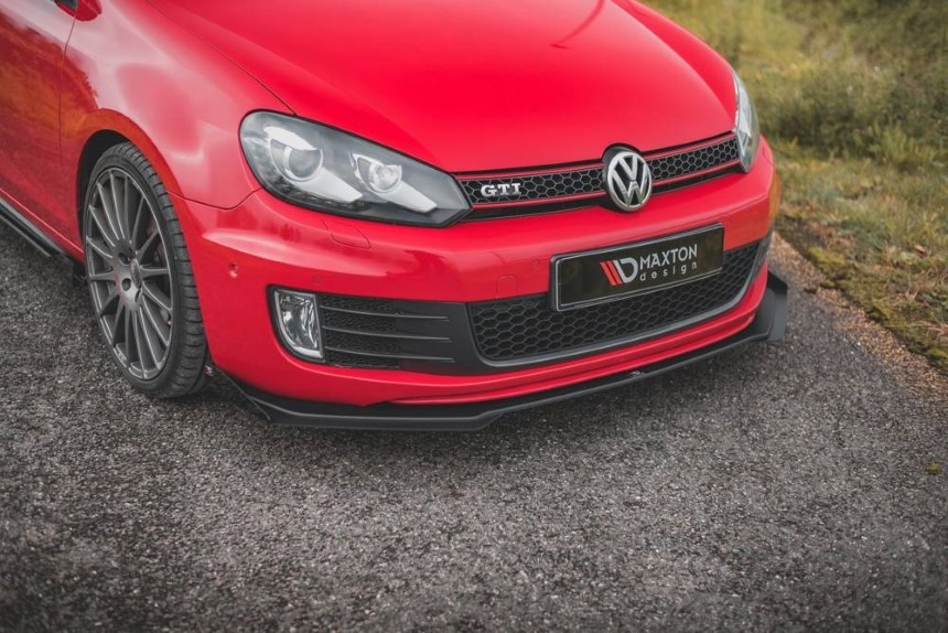 Race Voorspoiler + opzetsuk VW Golf 6 GTI Maxton Design v.3 duurzaam