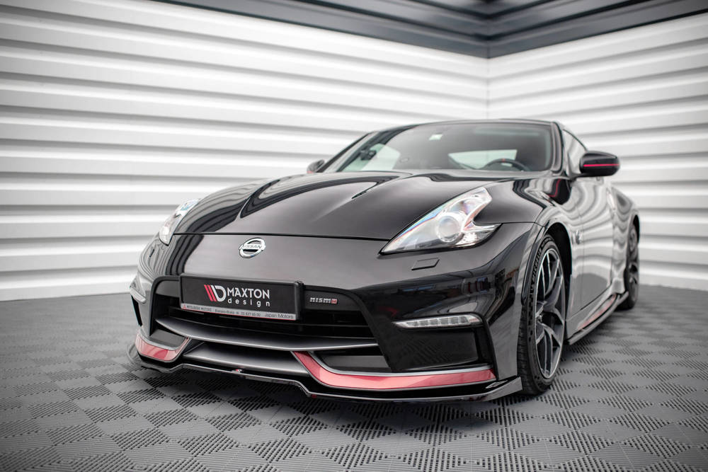 Voorspoiler V.3 Nissan Nismo 370Z Maxton Glans Zwart