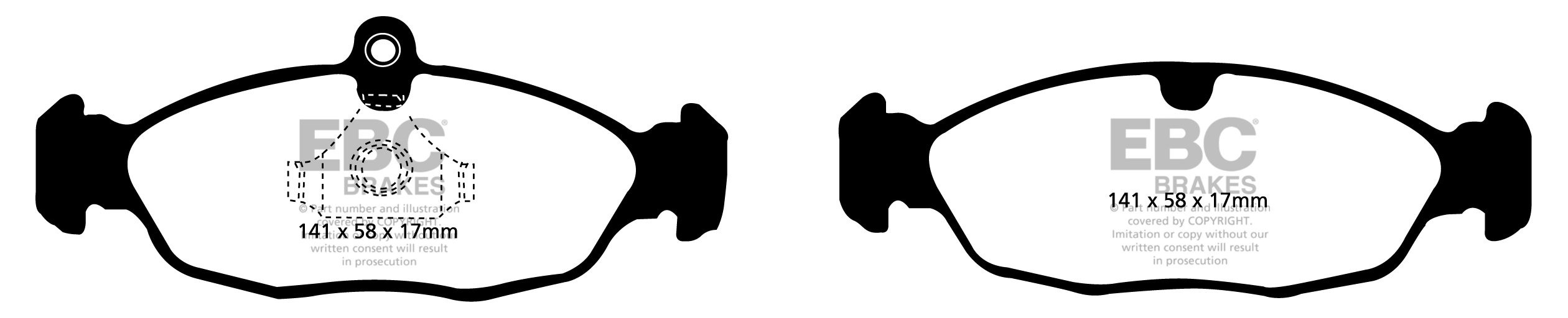EBC Brakes ASTON MARTIN DB7 3.2 Supercharged 97-99 Remblokken ac