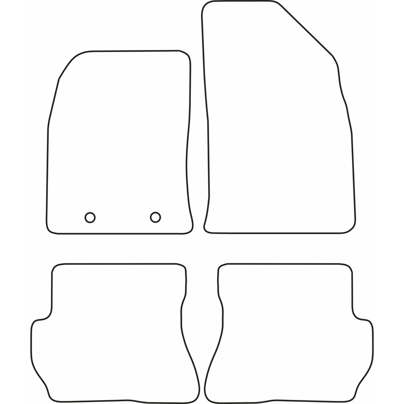 Automatten Ford Fiesta 2005- (velours)