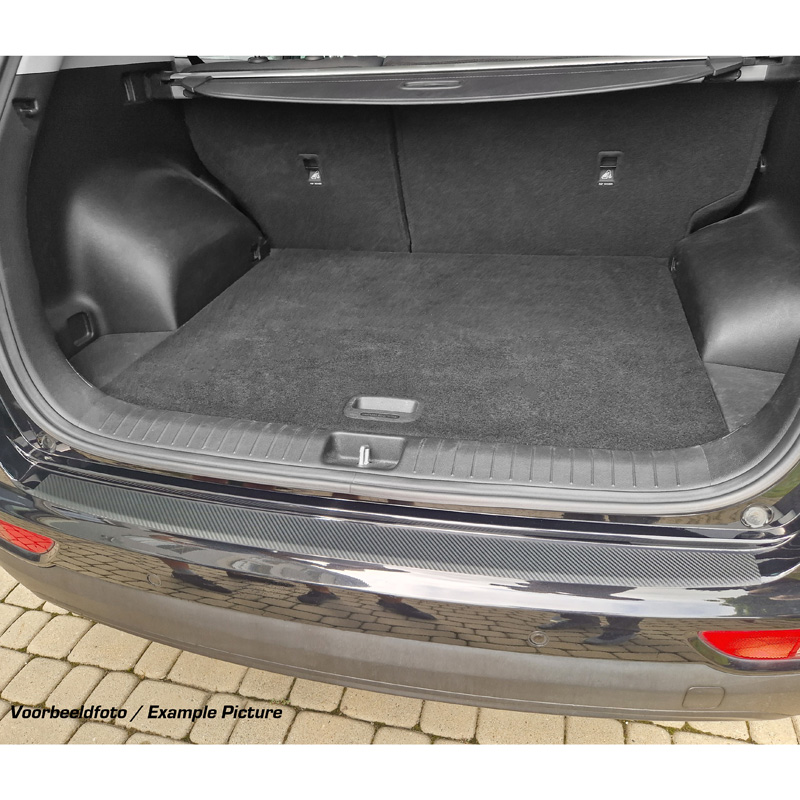 Pasklare Achterbumperbeschermfolie  Citroën Jumpy III 2016- - Carbon-look
