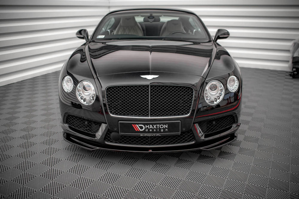 Voorspoiler V.2 Bentley Continental GT V8 S MK2 Maxton Glans Zwart