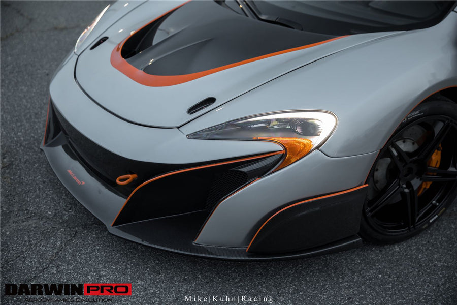 McLaren 650S 675LT Style Deels Carbon Fiber Voorspoiler 2014-2017