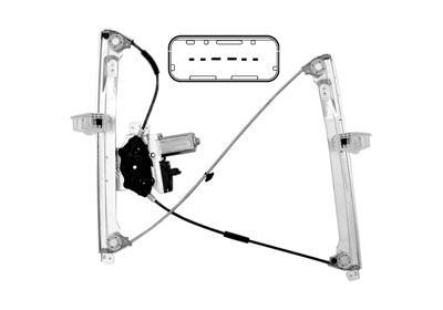 raammechanisme, incl motor, voor, rechts Citroen C2, 2003-2008