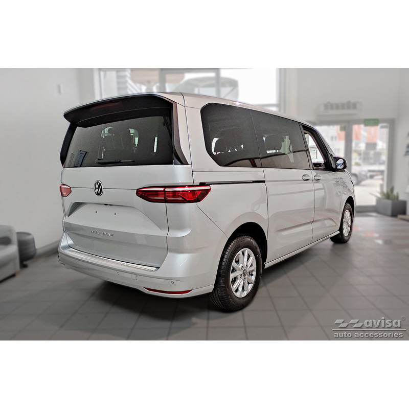 Chroom RVS Achterbumperprotector  Volkswagen Multivan T7 2021- 'Ribs'