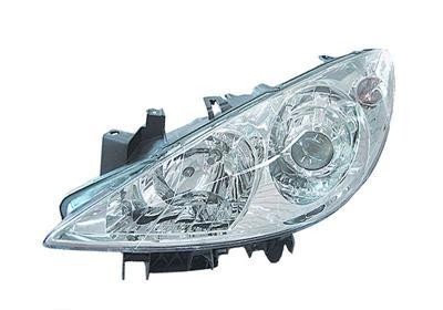 koplamp, Carello, H7+H1, incl stelmotortje, rechts Peugeot 307,