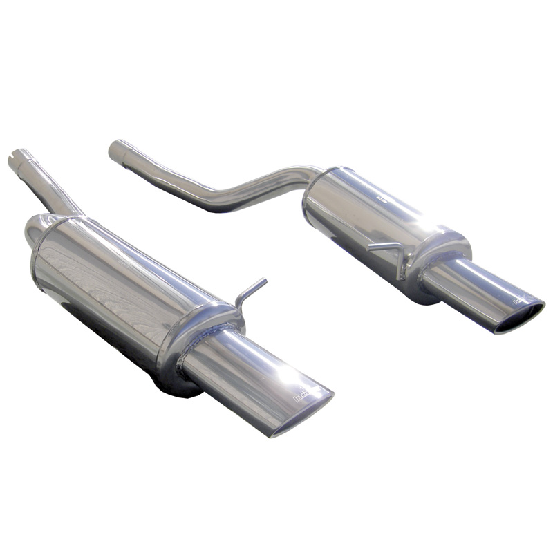 100% RVS Dubbele Sportuitlaat  Audi RS6 4.2i V8 2002- Links/Rechts 120x80mm