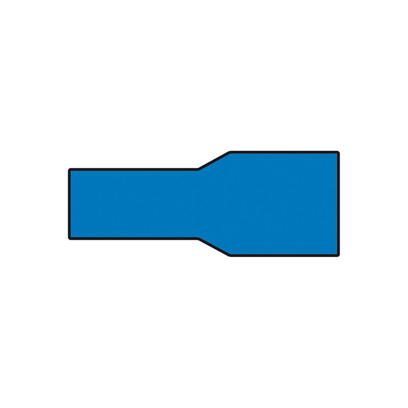 Carpoint Vlakstekkerhuls 1542 Blauw 6.3x0.8mm Blister 10-stuks
