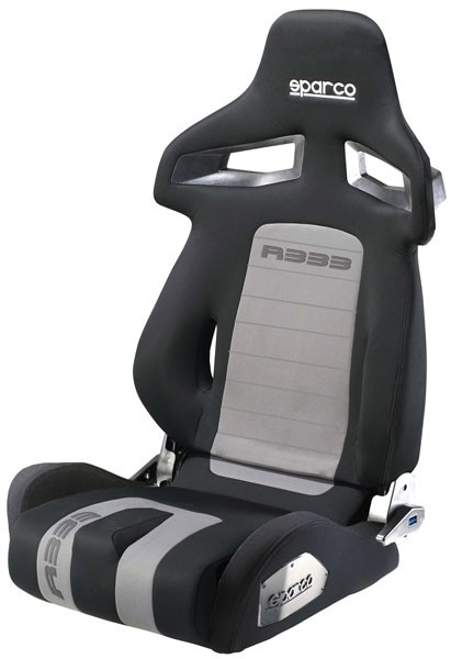 Sportstoel Sparco R333 zwart/grijs (verstelbaar)