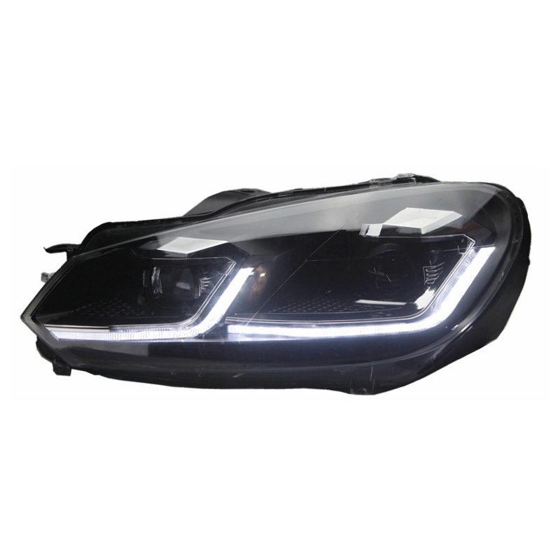 Set Koplampen in 7.5-Look  Volkswagen Golf VI 2008-2012 - Zwart - incl. Dynamic Running Light