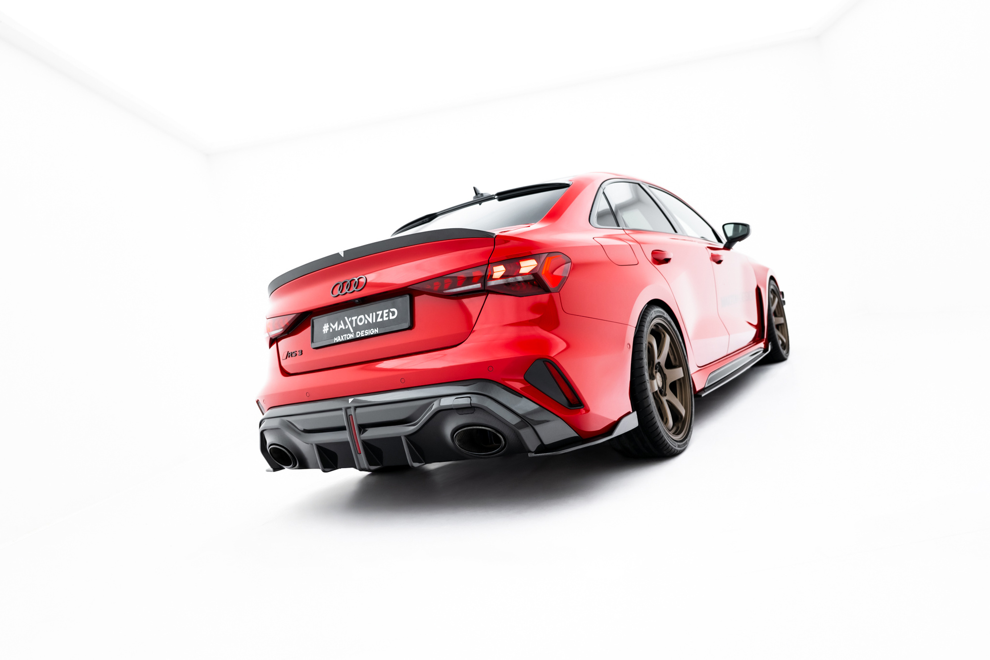 Prepreg Carbon Fiber Tailgate Spoiler V.2 Audi RS3 / S3 / A3 S-Line / A3 Sedan 8Y – Maxton Design
