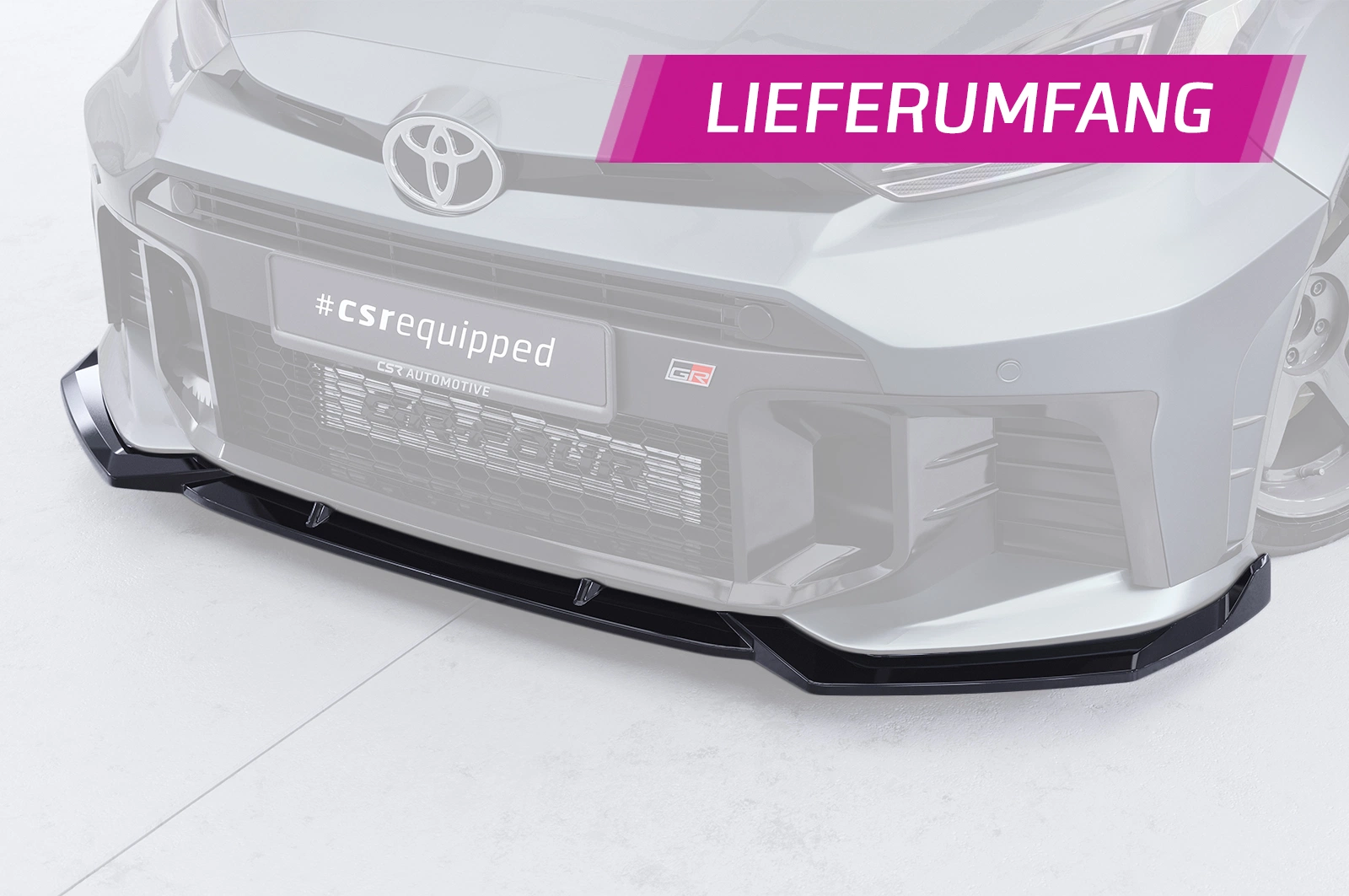 Voorspoiler Toyota GR Yaris glans zwart