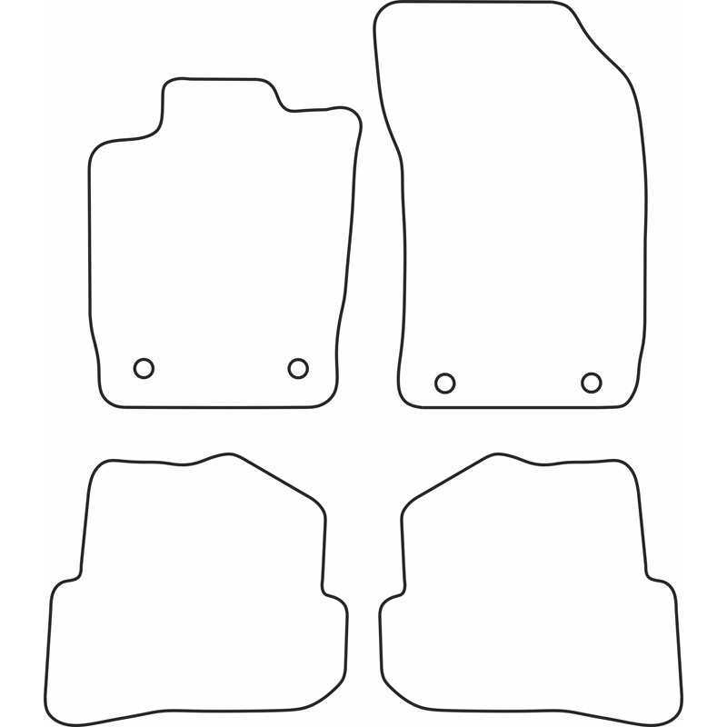 Automatten Velours  Audi A1 2010-2018