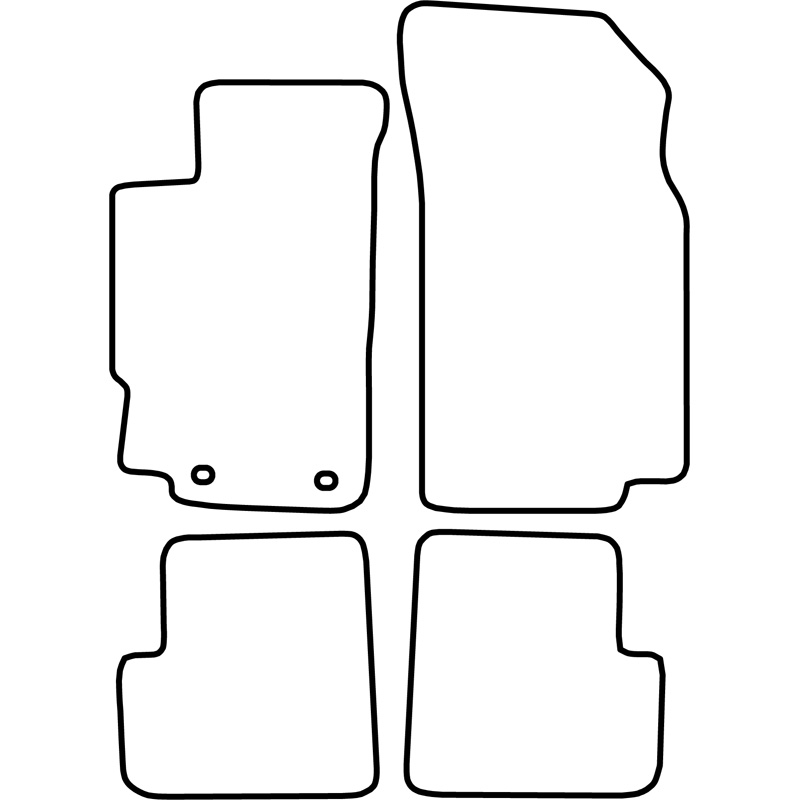 Automatten Velours  Peugeot 406 1995-2004