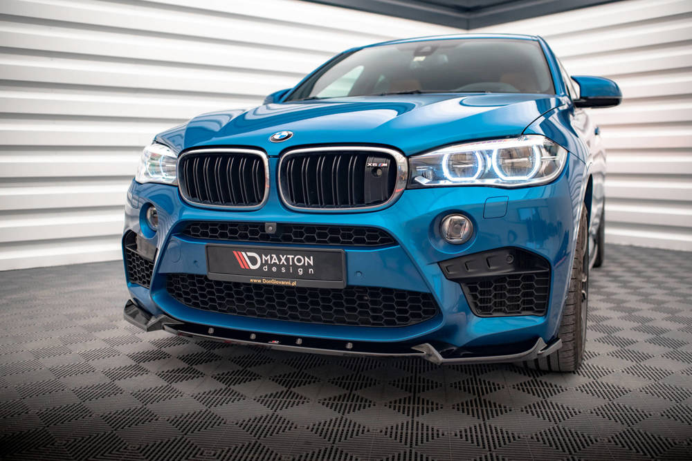 Voorspoiler V.1 BMW X5M F85 / X6M F86 Maxton Glans Zwart
