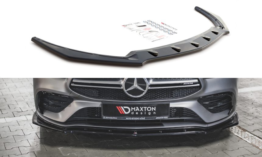 Voorspoiler Mercedes AMG CLA 35 Areo Maxton Design glans zwart