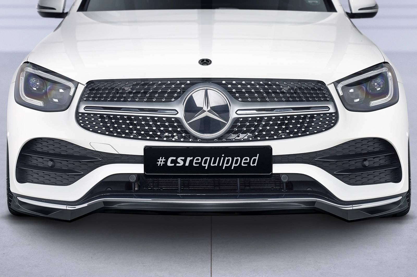 Voorspoiler Mercedes-Benz GLC (C253/X253) AMG-Line glans zwart