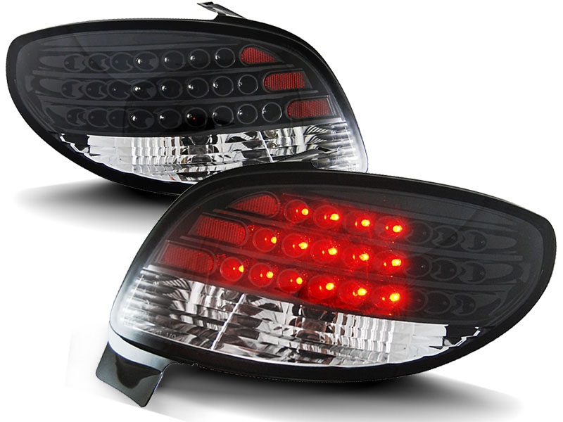 Luces traseras Peugeot 206 LED negro AANBIEDING