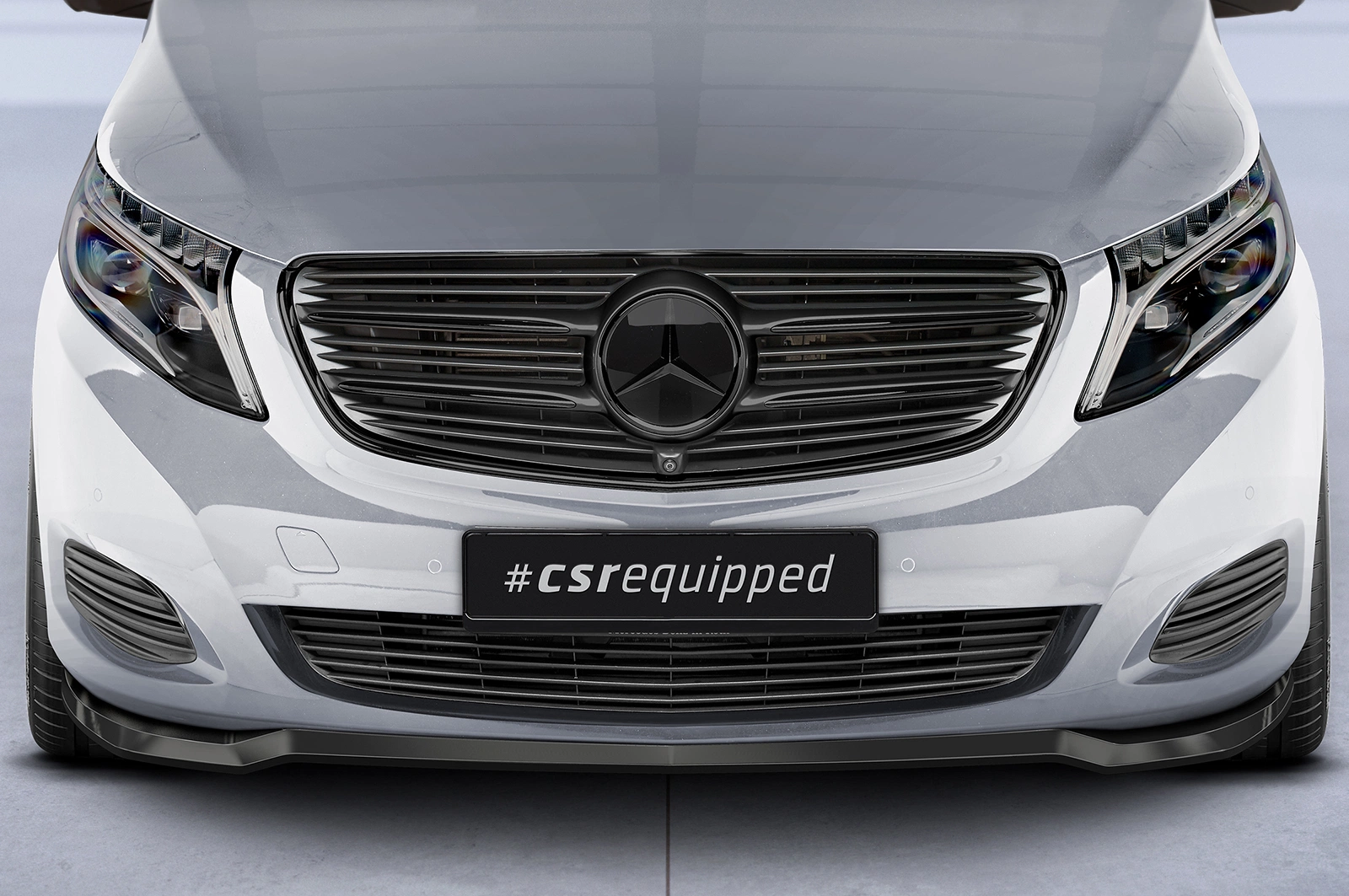 Voorspoiler Mercedes-Benz V-Klasse 447 Glans Zwart – CSR Automotive