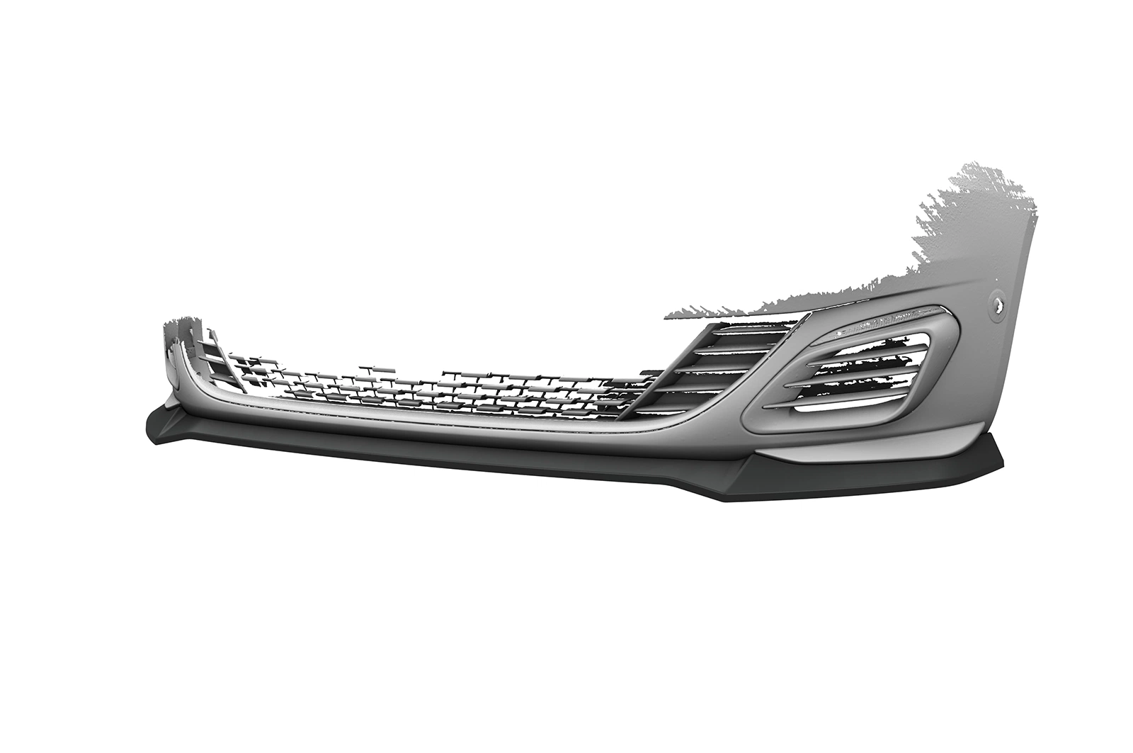 Voorspoiler Peugeot 308 GTi glans zwart