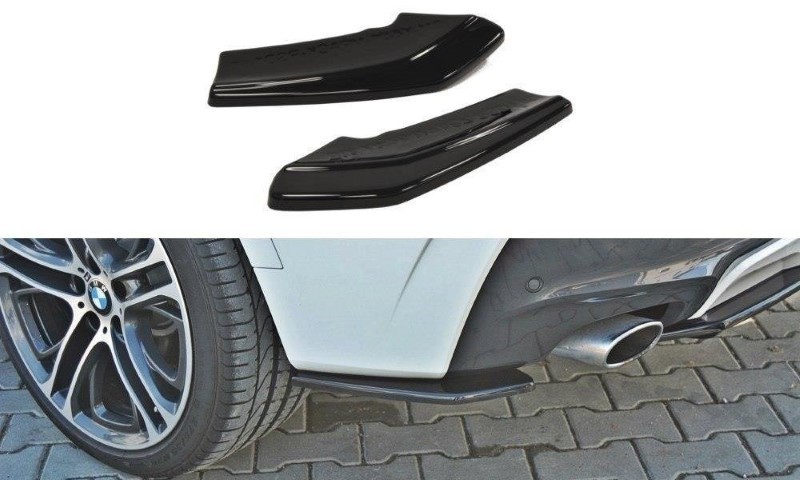 Achterzij Spoiler BMW X4 M-Pack Glanzend Zwart