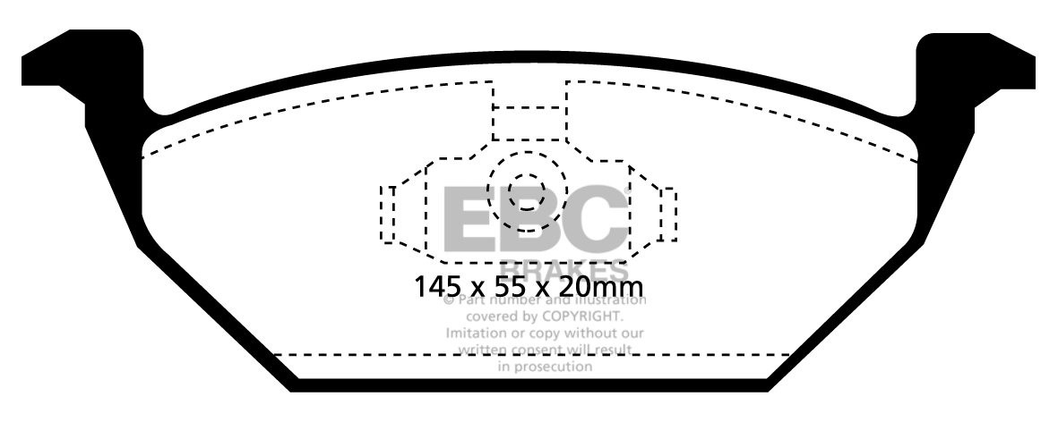 EBC Brakes AUDI A3 8L 1.9 TD -90 96-99 Remblokken voorzijde