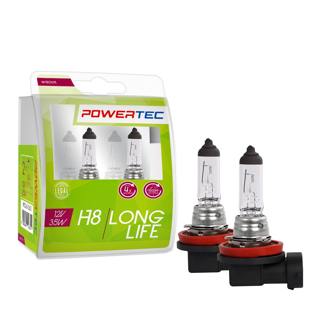 Mtech Powertec SuperWhite H8 lampen 12V DUO