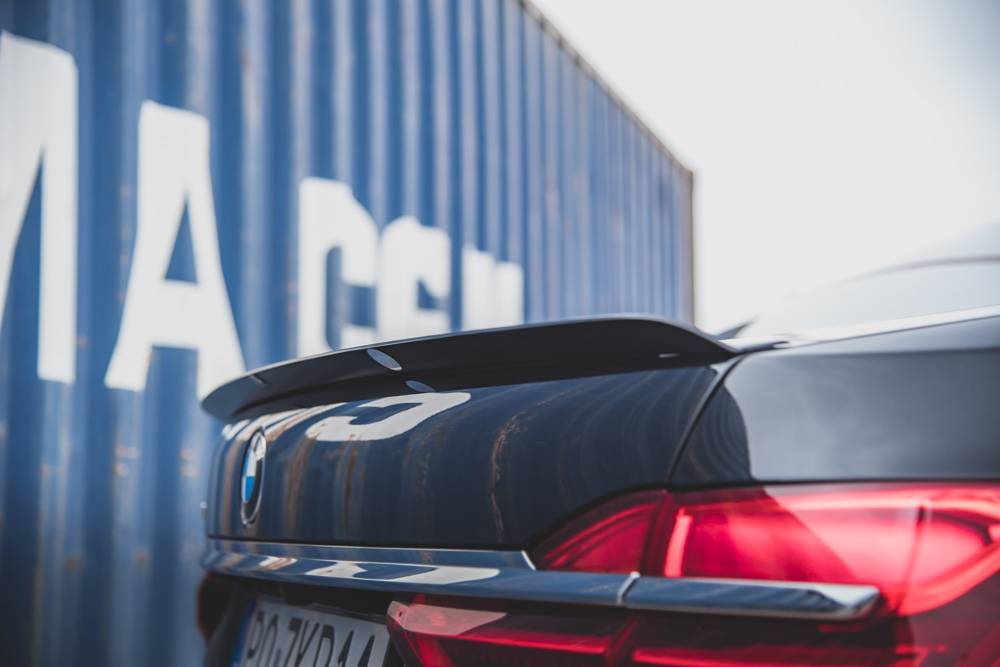 Spoiler BMW 7-Serie G11 M Pakket Maxton Glans Zwart