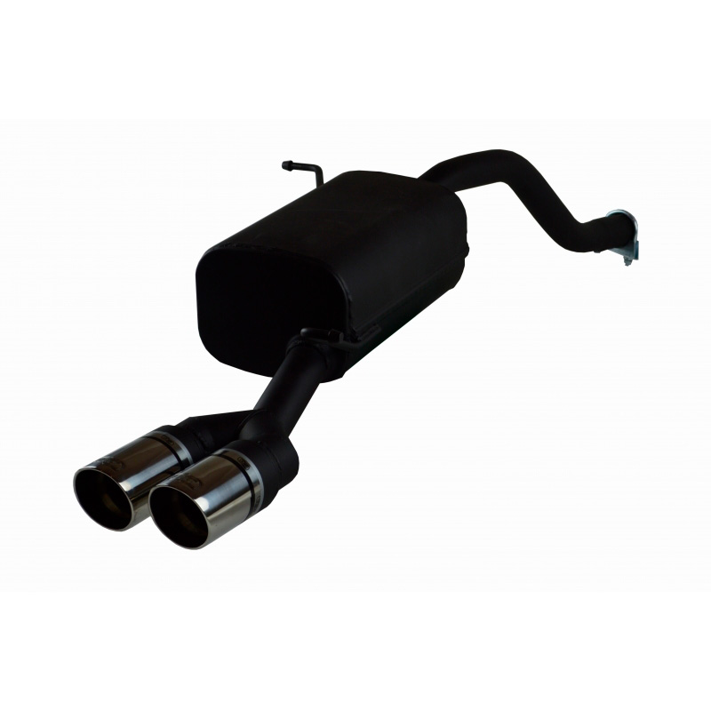 Sportuitlaat Ford Fiësta VII 1.0 Ecoboost 92kW 2009-2014 2x70mm