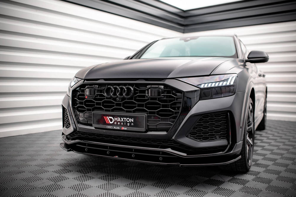 Voorspoiler V.1 Audi RSQ8 Maxton Glans Zwart