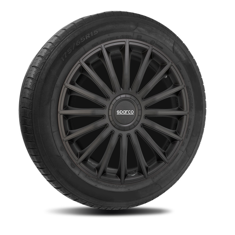 4-Delige Sparco Wieldoppenset Torino 13-inch zwart