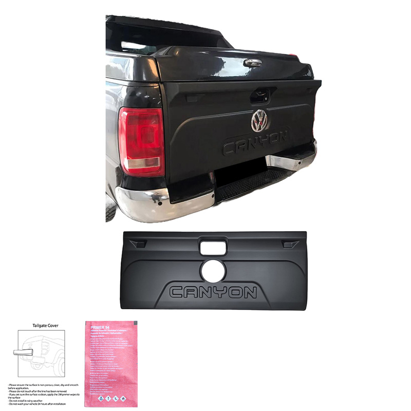 Achterklepcover  Volkswagen Amarok MK1 2010-2022 - Versie 2 - Matzwart
