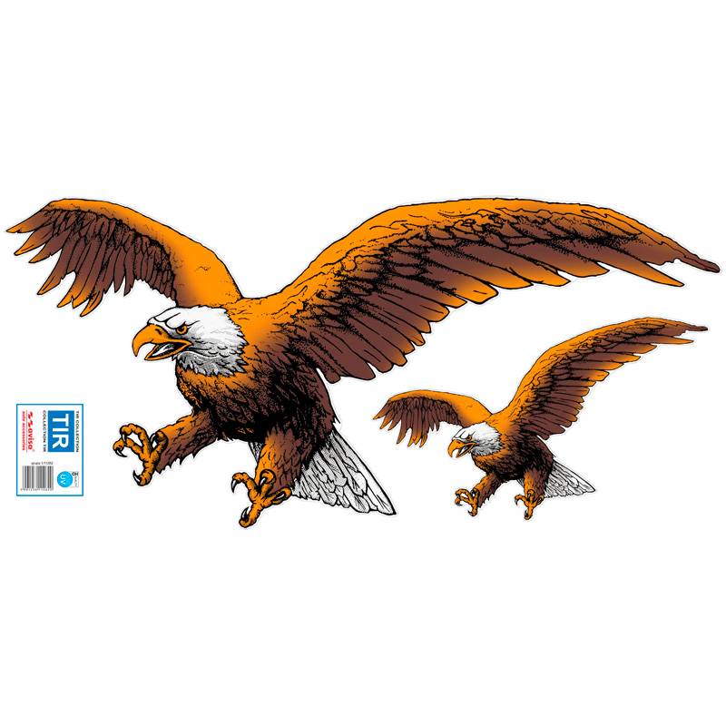 Auto Tattoo Sticker Eagle 2-stuks - 67x32cm