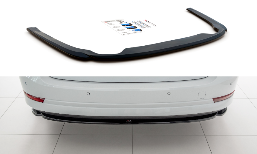 Achter opzetstuk Skoda Octavia 4 Maxton Design glans zwart