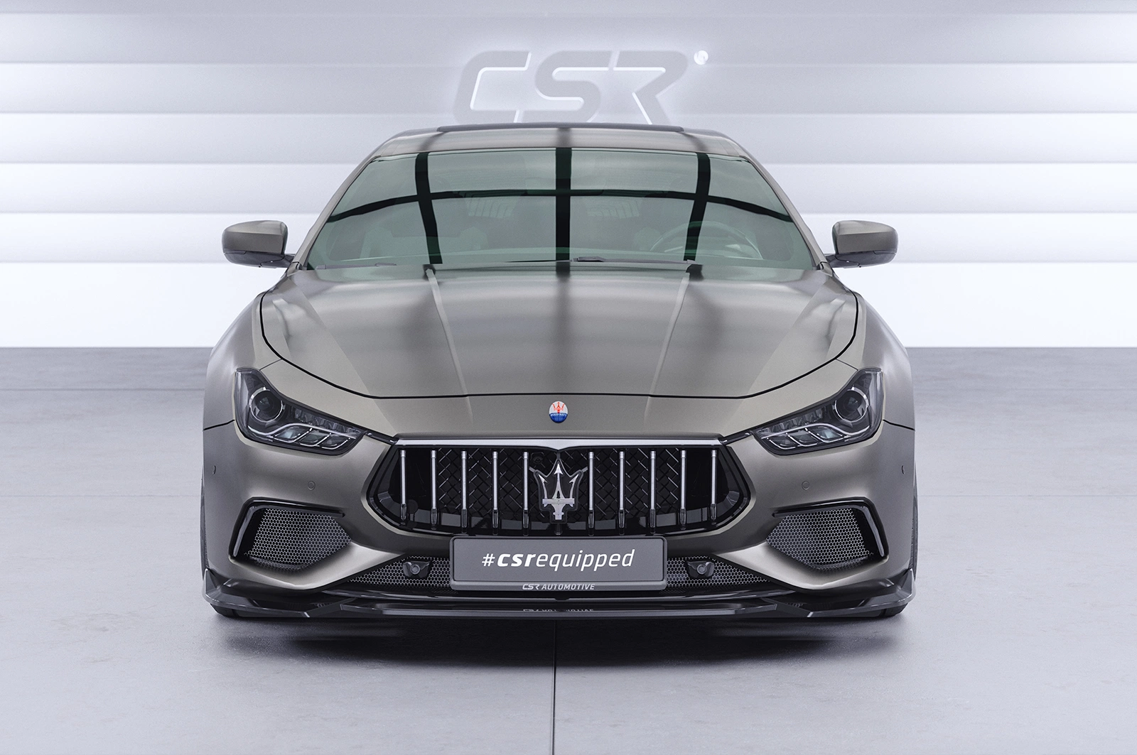 Voorspoiler Maserati Ghibli III (Tipo M157) glans zwart