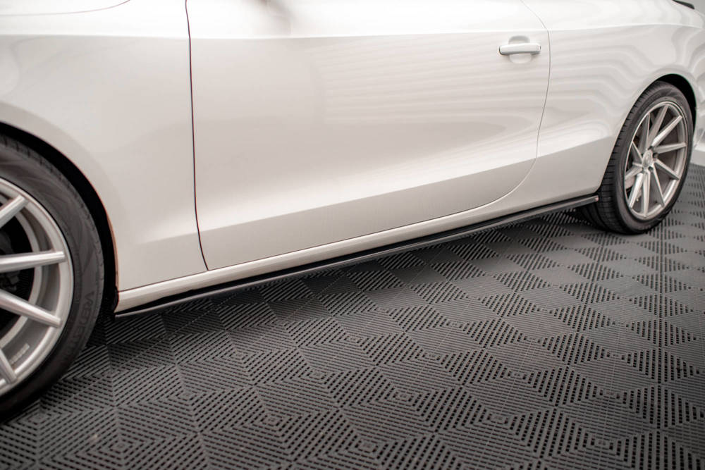 Zijskirts Audi A5 / A5 S-Line / S5 Coupe 8T Maxton Glans Zwart