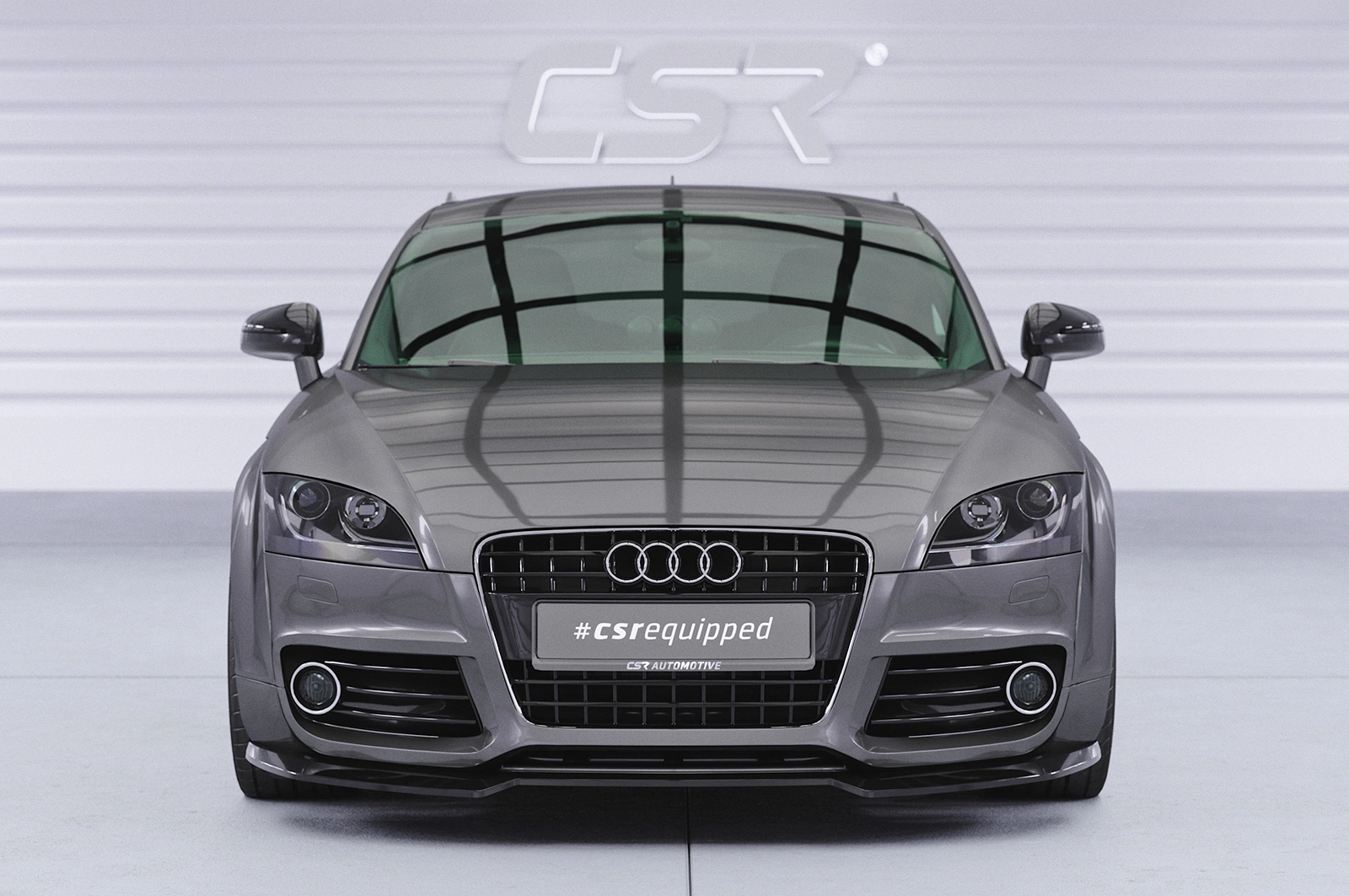 Voorspoiler Audi TT (8J) S-Line glans zwart