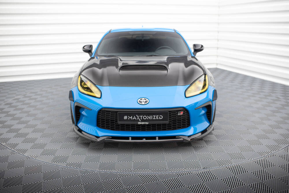 Voorspoiler V.1 Toyota GR86 Maxton Glans Zwart